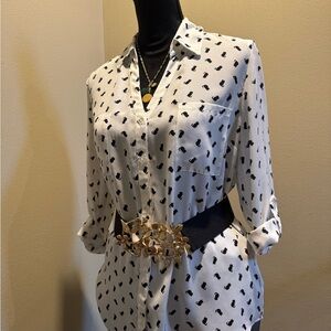 Ivory Cat Blouse